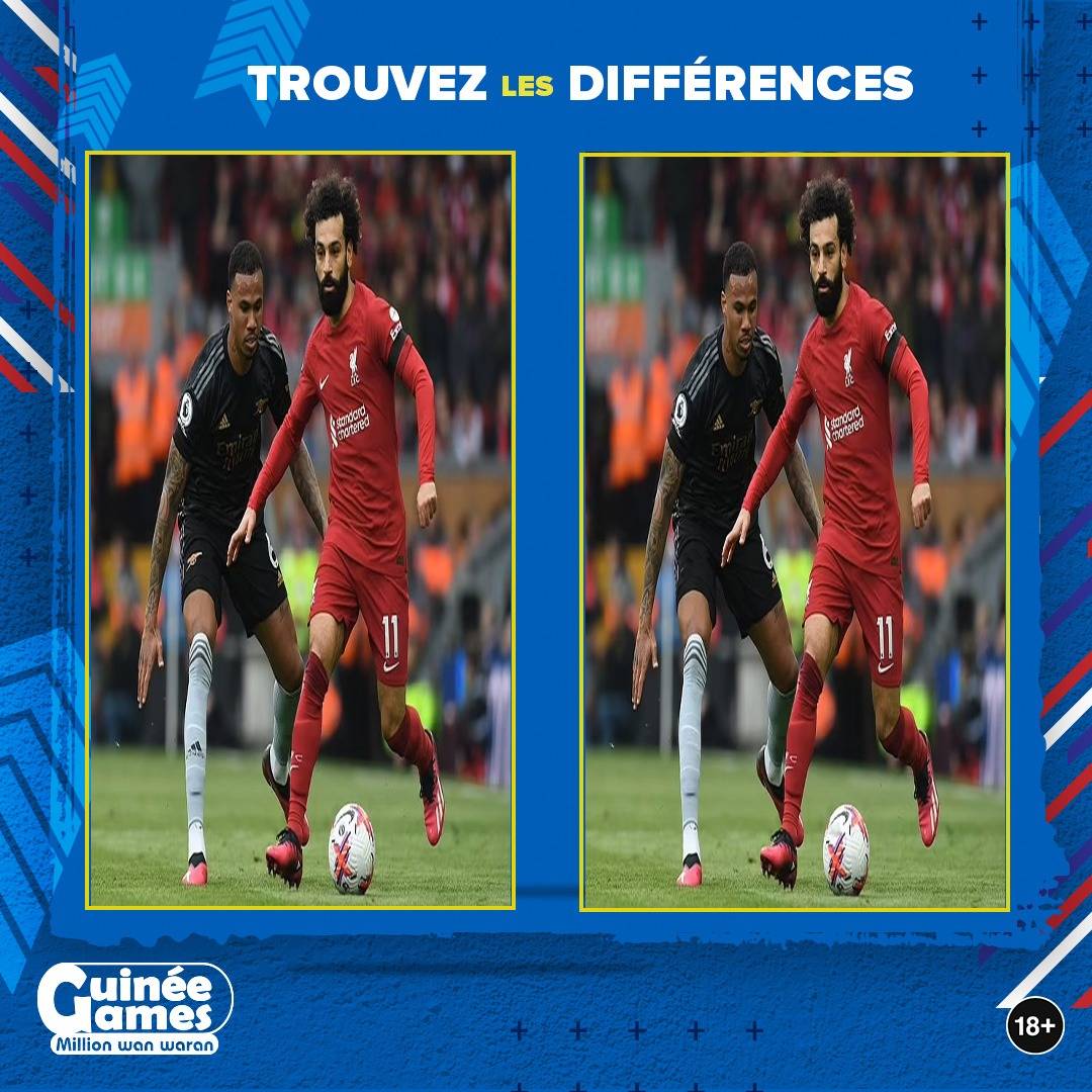 #Quizz | 👀 Qui peut trouver les différences entre les deux images ? 🧐

💡 Indice : 5️⃣ différences au total 😏

✍️ Donnez nous votre réponse en commentaire ⤵️

#GuineeGames