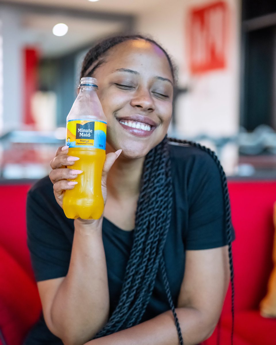 Feeling that mango vibe with Minute Maid makes you go all the way @Cocacolauganda #filledwithlife