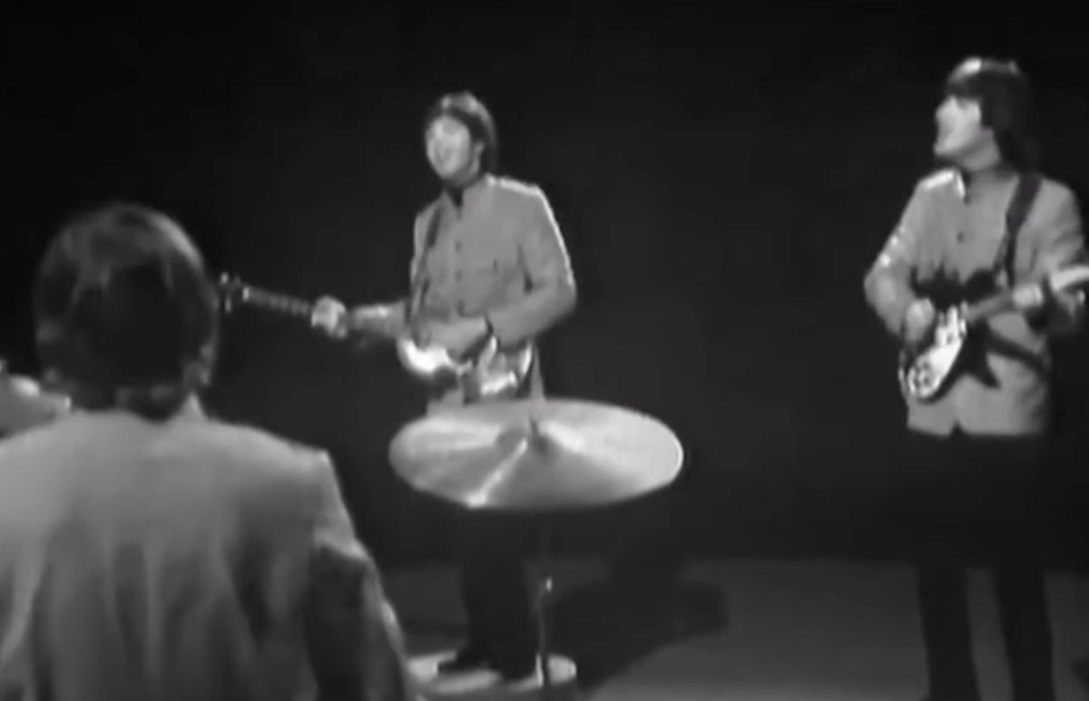 Some people may have forgotten/not know that the real Beatles did appear in a 1965 episode of #DoctorWho where they're seen performing 'Ticket To Ride' on the Tardis's Time Space Visualiser. They used a clip from Top of The Pops which was later wiped! #DoctorWhoBeatles
