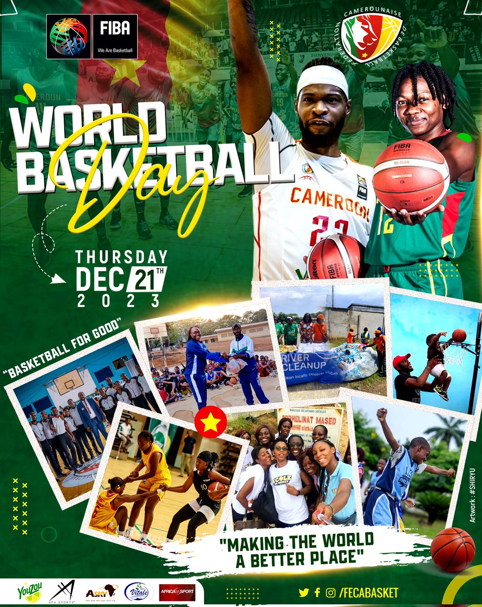 1ère Journée Mondiale du Basketball, ce 21 décembre. Cette journée est déclarée WORLD BASKETBALL DAY🏀 par les Nations Unies depuis le mois d'août dernier. Basketball, contributing to ''Make the World a better place''.
