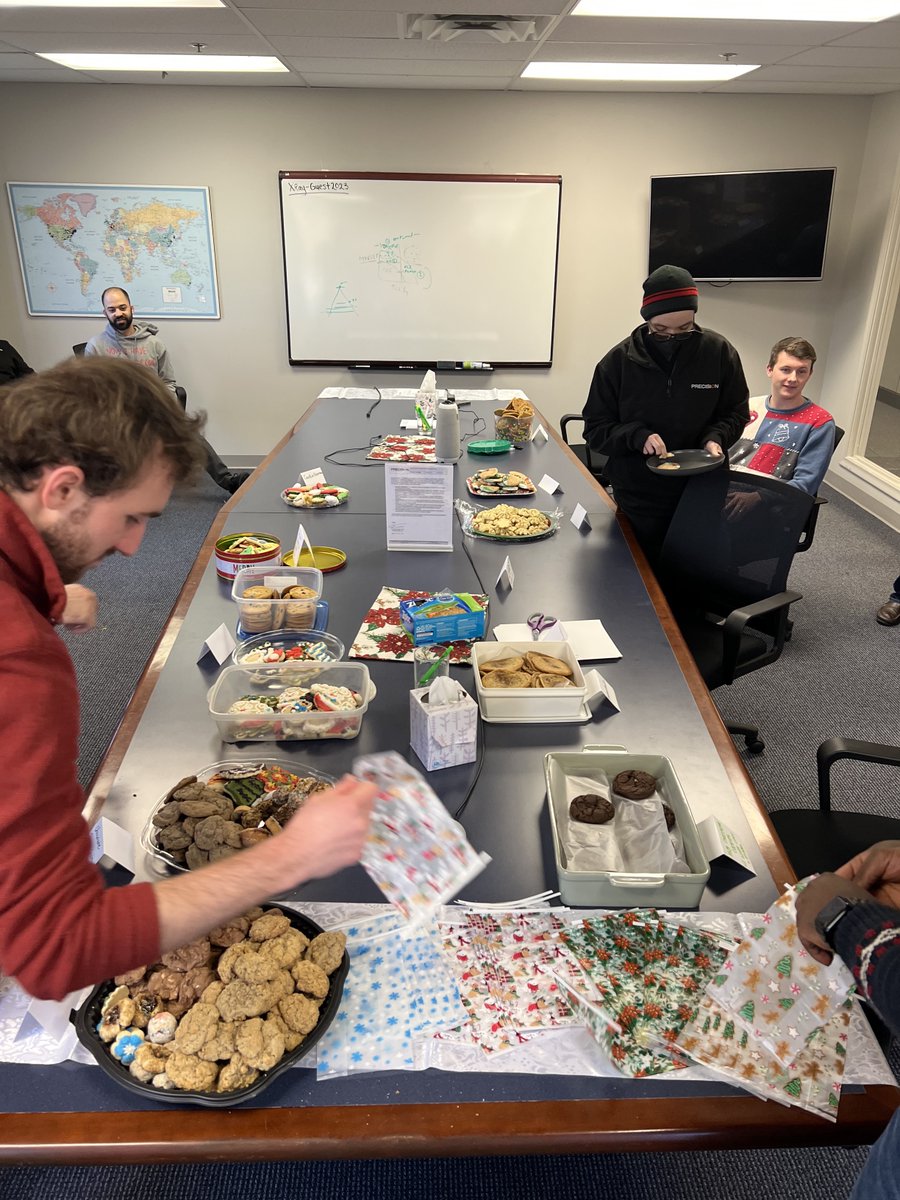 Fresh out of the oven (and straight into our stomach). Our team enjoyed a holiday cookie swap yesterday! We all brought in homemade cookies to share and enjoyed sampling each other's creations. It was a fun and delicious way to celebrate the season together. #HappyHolidays