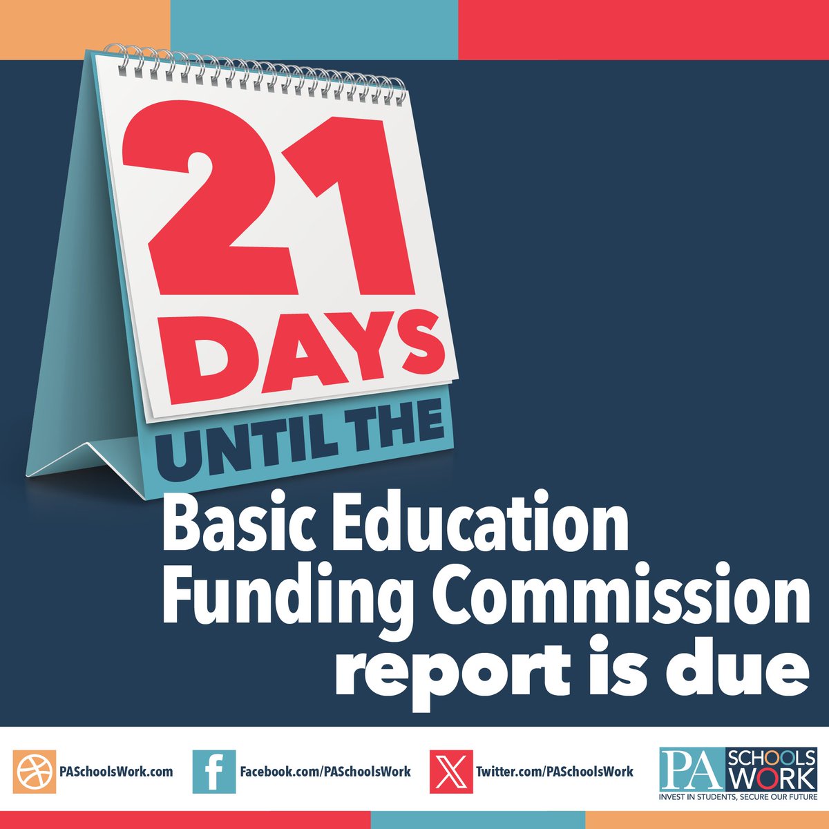 There are three weeks remaining until the #BEFC report is due! @RepMaryIsaacson, @RepSchweyer, @RepMikeSturla, @JasonOrtitay, Rep. Jess Topper, Rep. Ryan Warner, @SenatorHughes, @sennickmiller, @SenWilliamsPA, @SenatorArgall, @SenatorKristin, @rothman_greg