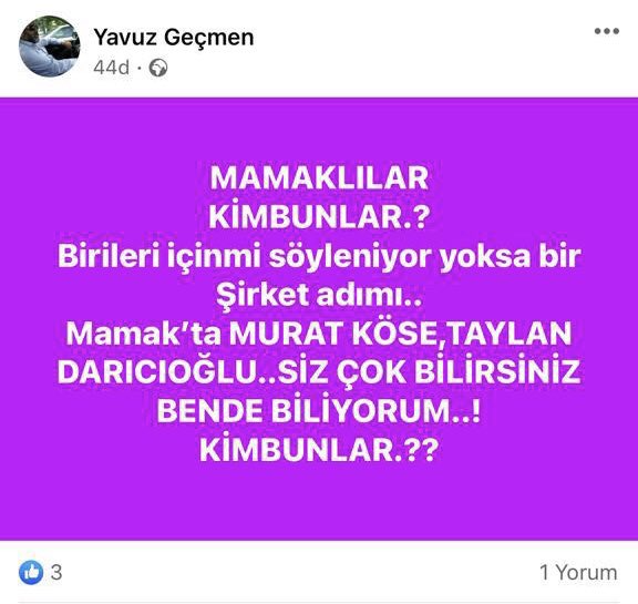 Murat Köseyi Aday Yapmak Ankara içinde Mamak İçin de intihar olur sayın başkanlarım bu yazılanları dikkate alın <a href="/efkanala/">Efkan Âlâ</a> <a href="/aliihsanyavuz54/">Ali İhsan YAVUZ</a> <a href="/erkankandemir/">Erkan Kandemir</a> <a href="/mehmetozhaseki/">Mehmet Özhaseki</a> <a href="/mustafaelitas/">Mustafa Elitaş</a> <a href="/hakanhanozcan/">Hakan Han ÖZCAN 🇹🇷</a>