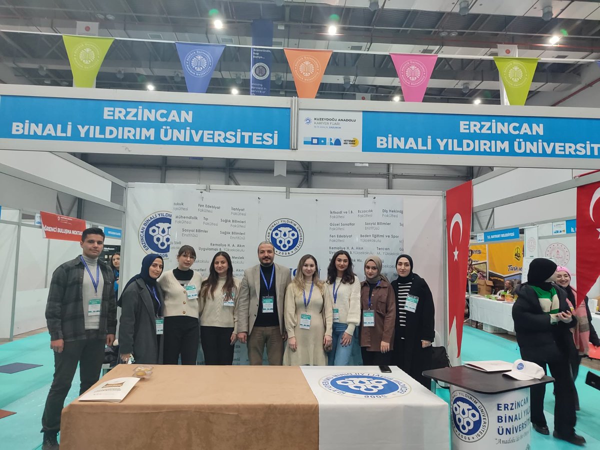 KUDAKAF'23 Kuzey Doğu Anadolu Kariyer Fuarına Erzincan Binali Yıldırım Üniversitesi olarak katılım sağladık. Kariyer Merkezi çalışanlarımıza teşekkür ederiz. @tccbiko <a href="/kudakafresmi/">Kuzeydoğu Anadolu Kariyer Fuarı</a> <a href="/yetenekheryerde/">Yetenek Her Yerde</a> <a href="/ebyu2006/">Erzincan Binali Yıldırım Üniversitesi</a>