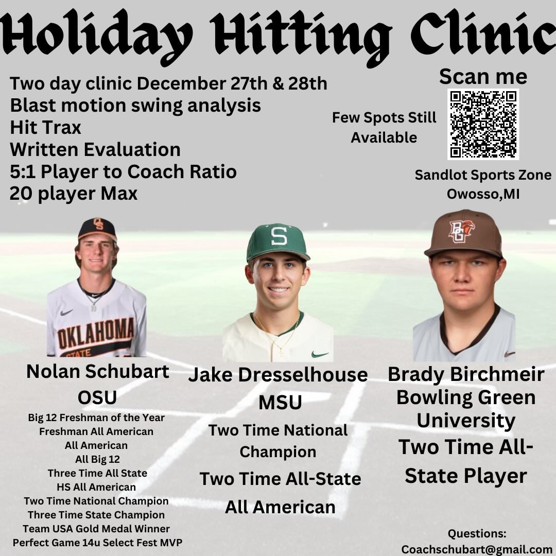 Time is running out and spots are filling up! Make sure to sign up before they are all gone. This is a great Christmas present for those that want to get better right before the season. Link is in my bio to sign up!!