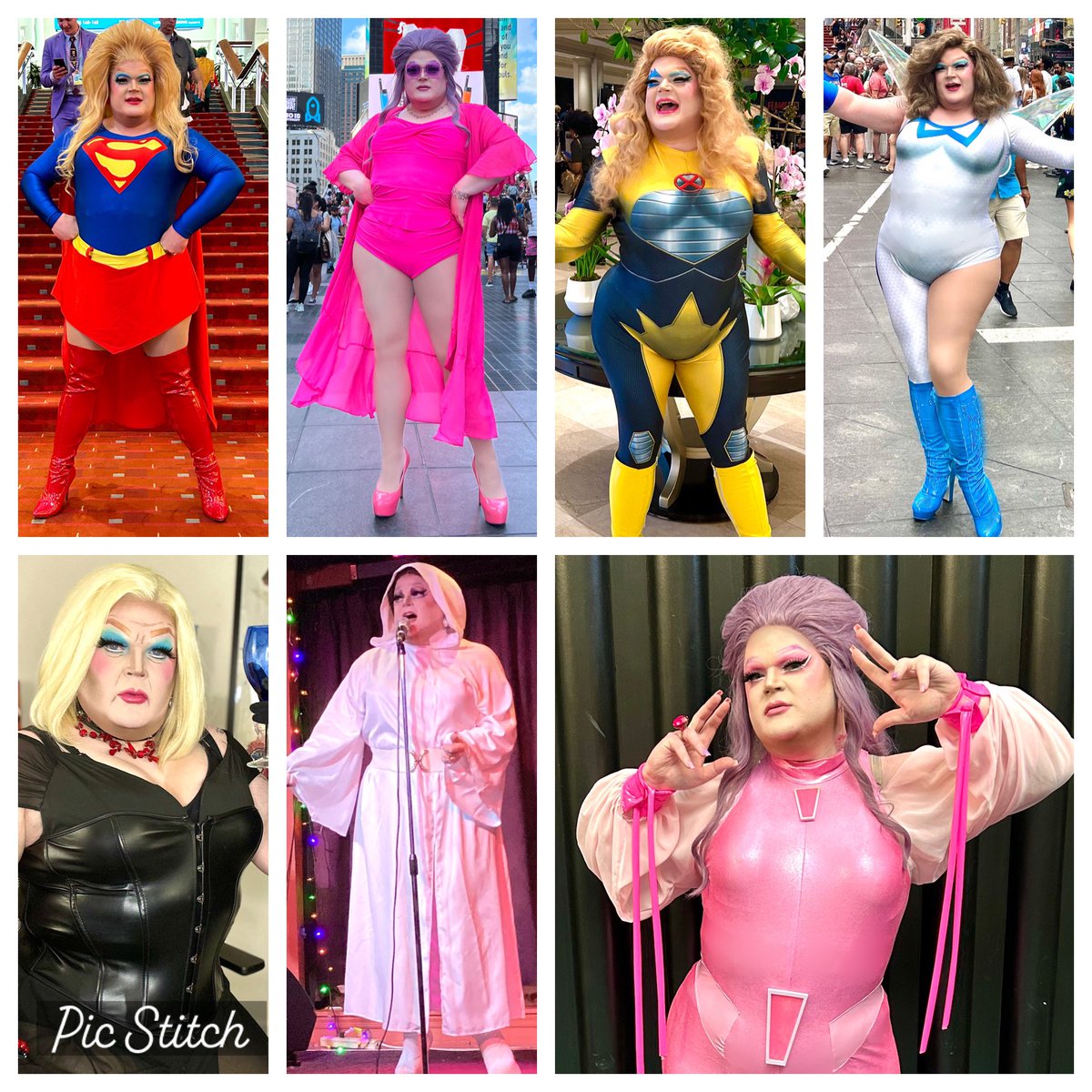 As 2023 comes to a close, here’s a throwback to all of the NEW cosplays I did this past year. 15 completed cosplays and I’ve got so much planned for 2024 already!!! #chanteuseofsouthernmaryland #dragqueen #cosplay #2023cosplays