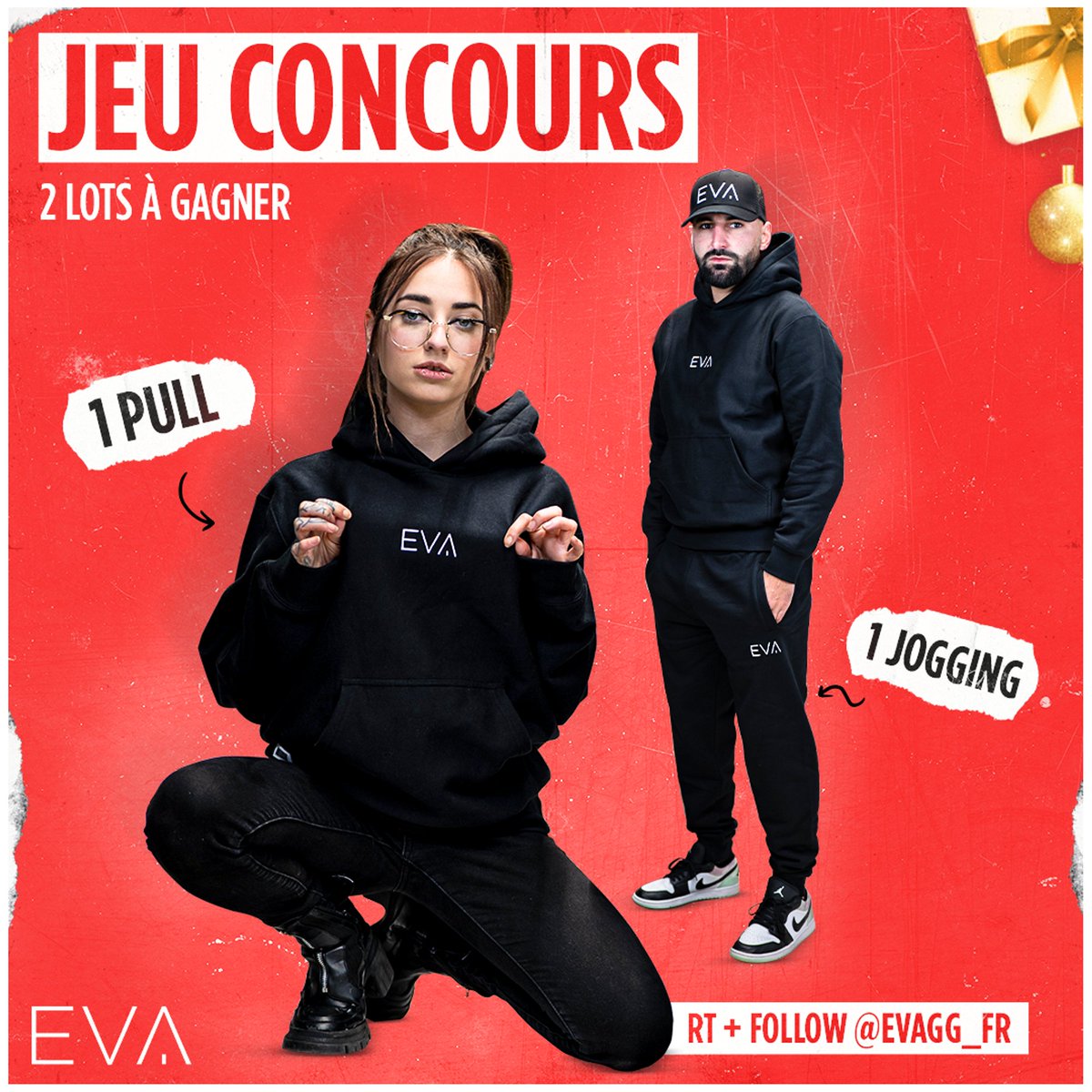evagg_fr's tweet image. 🎁 JEU CONCOURS 🎁

C&apos;est bientôt Noël, on est obligé de vous régaler 💘

2 gagnants qui remportent chacun 👇
👕 Un hoodie + une casquette EVA

Pour participer :
▶️ RT le post
▶️ Follow @evagg_fr 

🍀 TAS le 29/12

⚠️ BONUS : en tweet cité