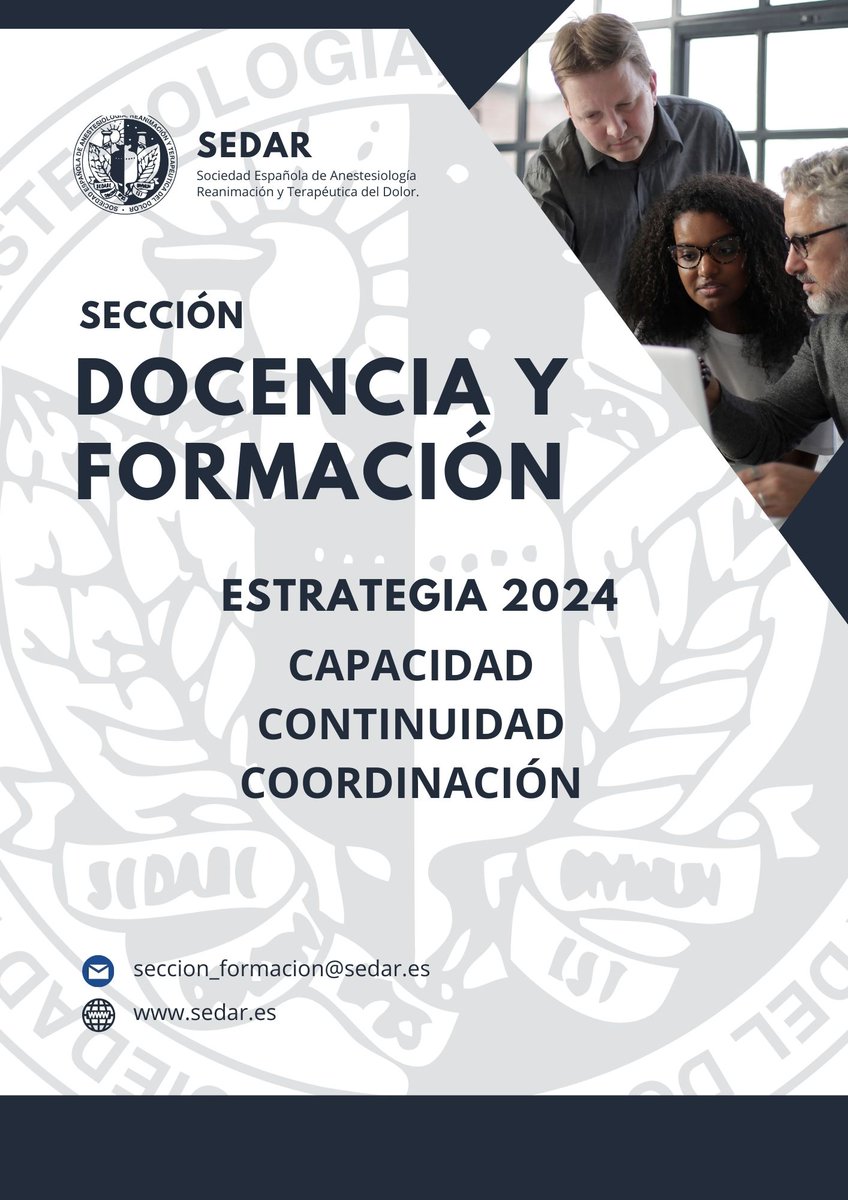 Os presentamos la estrategia de la sección de #DocenciaSEDAR para este 2024. Las tres Cs.