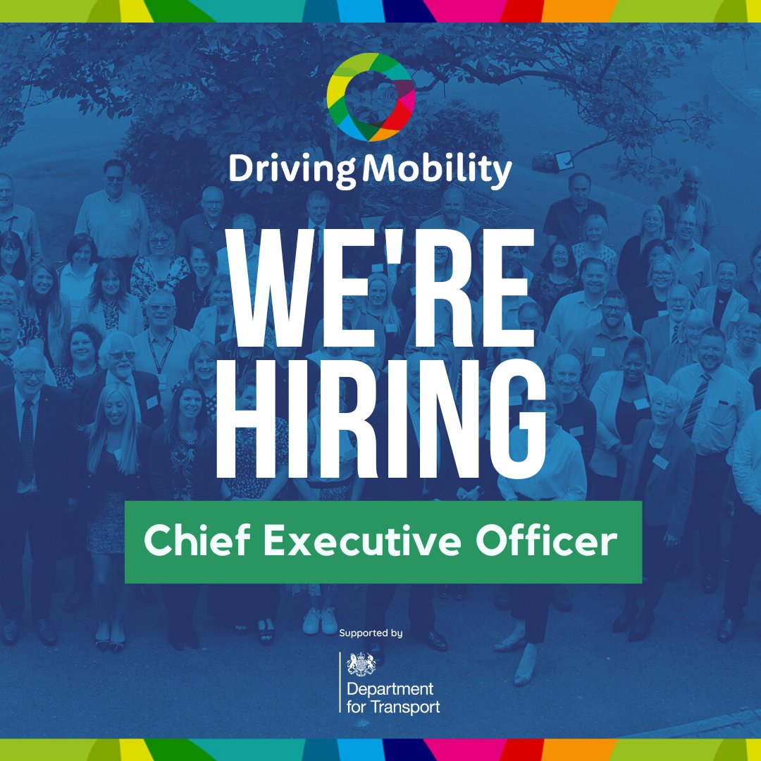 DrivingMob's tweet image. 📣  Exciting Opportunity Alert! 
Driving Mobility is on the lookout for a new Chief Executive Officer (CEO) to steer our dynamic charity into the future! 

Deadline: 19th Jan 2024

👉 For more info and to apply: bit.ly/48s1ycE

#DrivingMobility #CEO #JobOpportunity