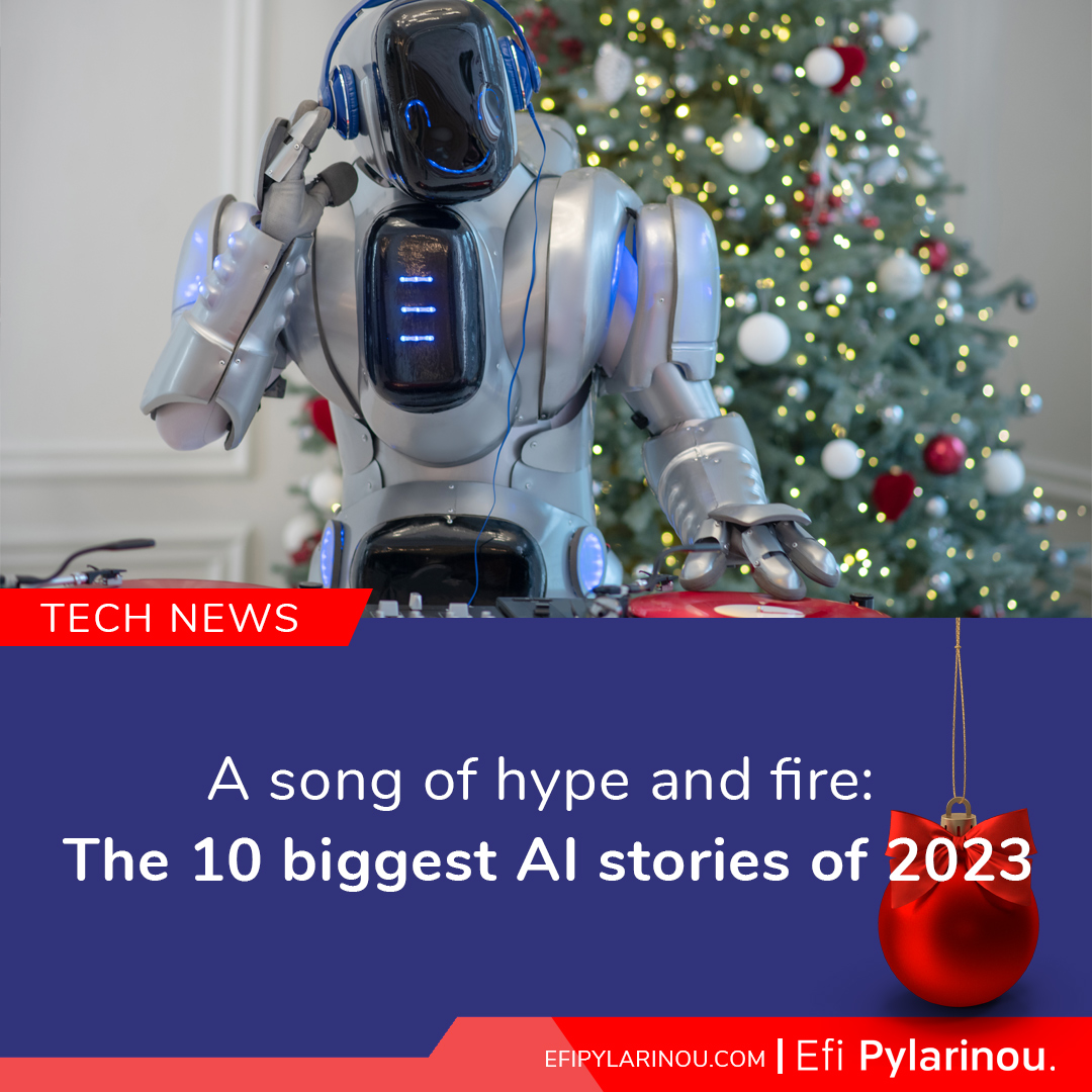 A song of hype and fire: The 10 biggest #AI stories of 2023 👉 ow.ly/h50K50QktZk #AIStories #Top10AI #AI2023 #TechNews #ArtificialIntelligence #tech #christmas #tech2023 @psb_dc @dinisguarda @AkwyZ @Shi4Tech