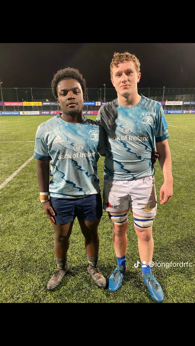 Congratulations to both Yaw Appiah and Shane McGuigan who both played with Leinster U19’s against Newbridge College SCT at Energia Park, playing their part in the 22-07 win. Well done to you both. #fromthegroundup #longfordyouthsandminis @longfordrfc @midland_rugby