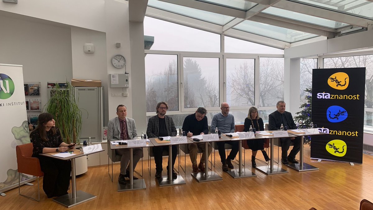 STAkrog (@stakrog) on Twitter photo Začenjamo z okroglo mizo STAznanost z direktorji raziskovalnih inštitutov z naslovom “Znanost v 2023: Premiki, izzivi in priložnosti". Prenos dogodka je na voljo na video.sta.si.
<a href="/kemijski/">Kemijski inštitut</a> <a href="/JSI_SLO/">Jožef Stefan Institute</a> <a href="/ZrcSazu/">ZRC SAZU</a> <a href="/inz_lj/">Inštitut za novejšo zgodovino</a> Začenjamo z okroglo mizo STAznanost z direktorji raziskovalnih inštitutov z naslovom “Znanost v 2023: Premiki, izzivi in priložnosti". Prenos dogodka je na voljo na video.sta.si.
<a href="/kemijski/">Kemijski inštitut</a> <a href="/JSI_SLO/">Jožef Stefan Institute</a> <a href="/ZrcSazu/">ZRC SAZU</a> <a href="/inz_lj/">Inštitut za novejšo zgodovino</a>