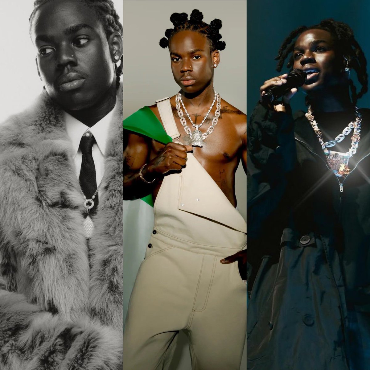 NoteSphere's tweet image. NoteSphere’s most stylish man in 2023: Rema 💜