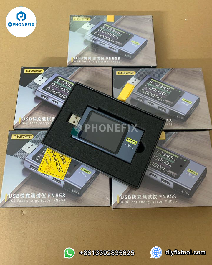 diyfixtool's tweet image. Tired of slow charging? Upgrade your charging experience with the FNB48S FNB58 USB Voltmeter Ammeter Type-C Fast Charging Tester! 
FNB48S FNB58 USB Voltmeter Ammeter Type-C Fast Charging Tester.Swipe up to supercharge your charging experience!#ChargeFast #TechUpgrade #GadgetGuru