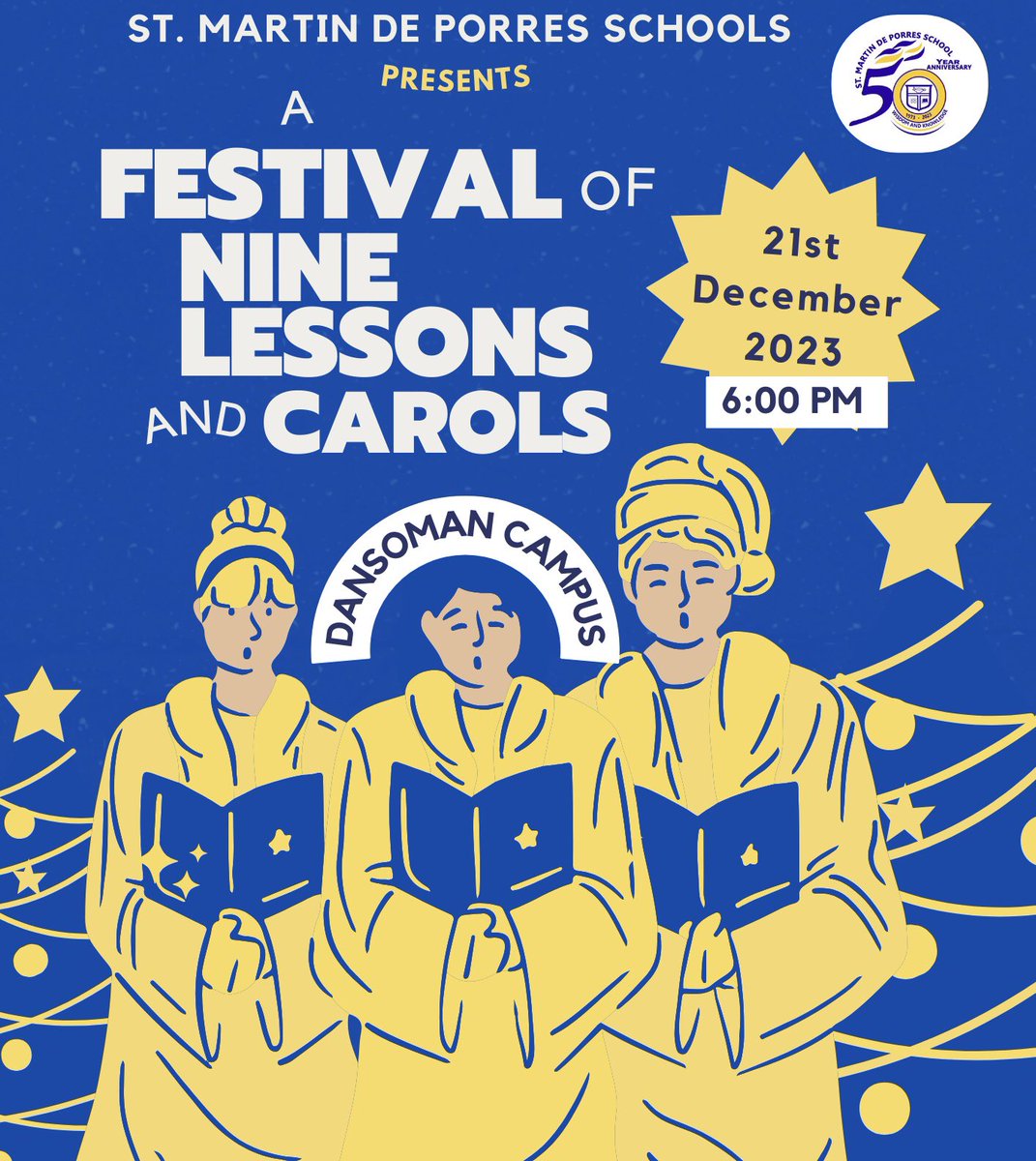 𝘿𝙀𝘾𝙀𝙈𝘽𝙀𝙍 𝙄𝙉 𝙎𝙈𝘿𝙋𝙎 🎄💛💙🎅

Angels are out tonight. Come catch a glimpse of them! 🪽👼💃☺️

SMDPS 𝓕𝓮𝓼𝓽𝓲𝓿𝓪𝓵 𝓸𝓯 𝓝𝓲𝓷𝓮 𝓛𝓮𝓼𝓼𝓸𝓷𝓼 𝓪𝓷𝓭 𝓒𝓪𝓻𝓸𝓵𝓼 

#Christmas #Carols #CarolsNight #NineLessons #Celebtrations #SMDPS  #Schools  #SMDPSat50