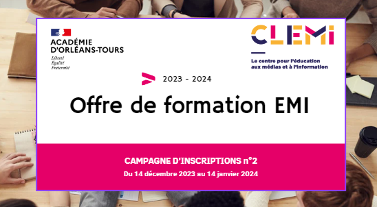 [#PAF] FOCUS sur 👉 Éduquer au développement durable à travers un projet #EducMédiasInfo
#EAFC #FormationContinue #EDD
📆 10 avril 2024 
🧑‍💻à distance 
⏰Inscriptions jusqu'au 14 janvier via Sofia-FMO
🔗ac-orleans-tours.fr/se-former-dans…
<a href="/DParis36/">Paris denis</a> <a href="/GwenaelChagneau/">GwenChagneau-Vasseur</a> 
😉<a href="/EDD_AOT/">EDD Académie Orléans-Tours</a>