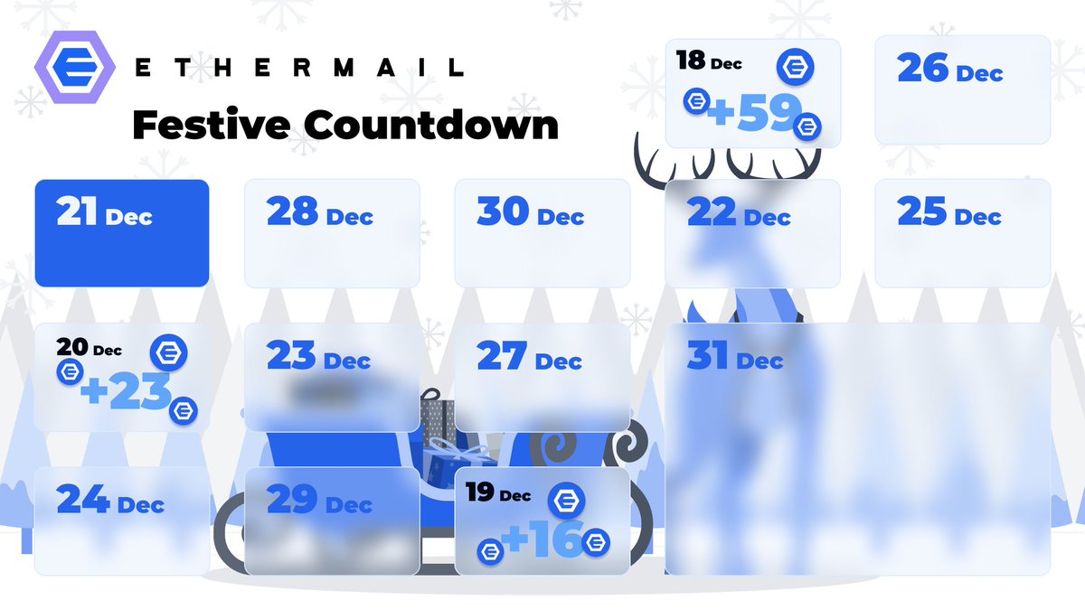 💌 How would you describe your EtherMail experience in one emoji? p.s. Don't forget to log in daily and add your secondary email for EMC rewards. 🌟Share your emoji and check ethermail.io! #EtherMailEmojiChallenge #EtherMailFestiveCountdown #Day4