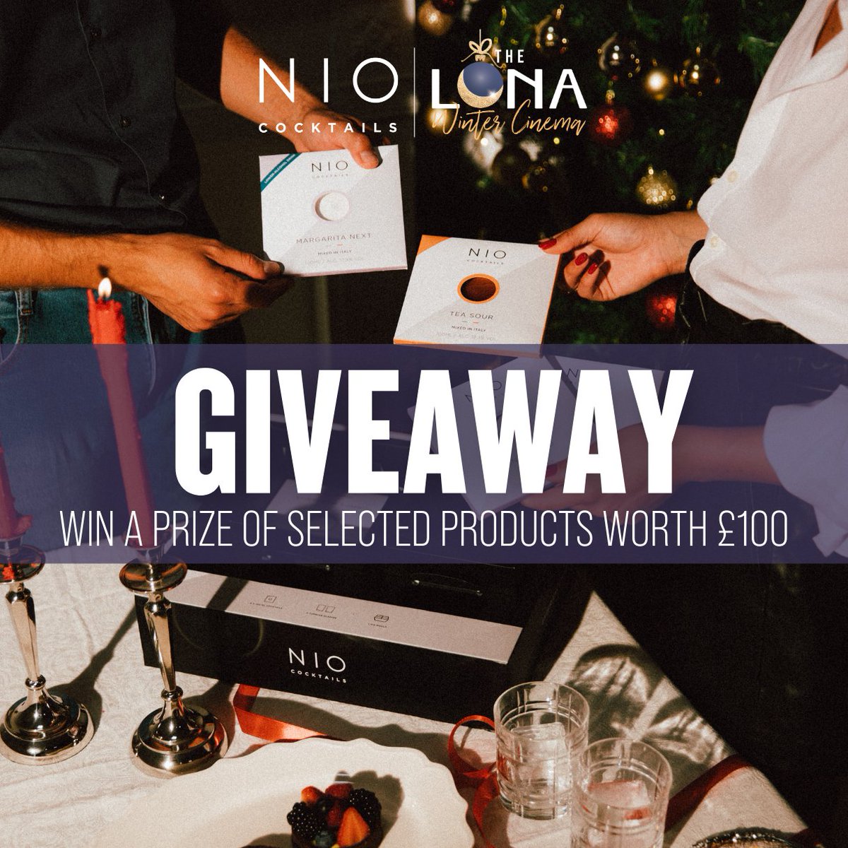 GIVEAWAY ALERT! Unwrap the Festive Magic with NIO Cocktails! We're thrilled to announce an exciting collaboration with NIO Cocktails, offering one lucky winner the chance to score over £100 in prizes. HOW TO ENTER: Head to our Instagram to enter. Good luck!