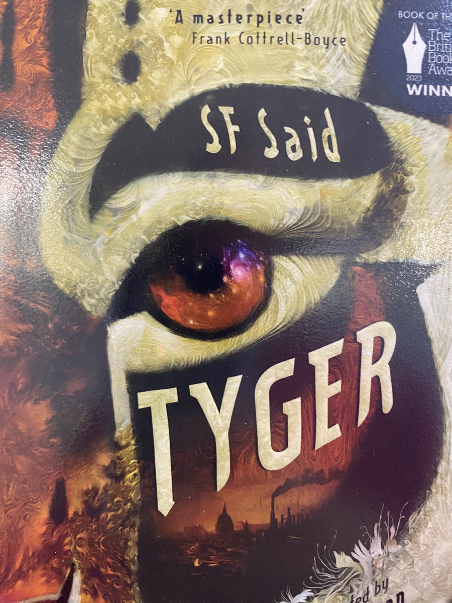 Enjoying Tyger by <a href="/whatSFSaid/">SF Said</a>, a dystopian fantasy set in an alternate London where slavery and injustice prevail. Adam Alhambra and his friend Zadie are on a mission to save Tyger and the city. A well-written, thought-provoking book ideal for S1 students. <a href="/EastwoodHighERC/">Eastwood High School</a>