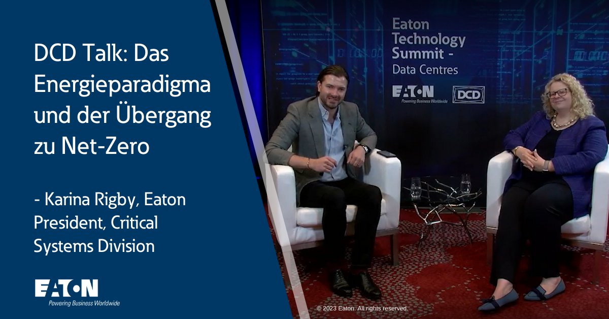 ETN_EMEA's tweet photo. In unserem #DCDtalk erklärt Karina Rigby, wie wir uns von Verbrauchern zu Profiteuren der Energieversorgung entwickeln und wie #Rechenzentrumstechnologien für die Netzflexibilität und die Einführung von #Erneuerbaren Energien entscheidend sein wird. https://t.co/uwaiJlj0i1 https://t.co/i2kLIR8EBE