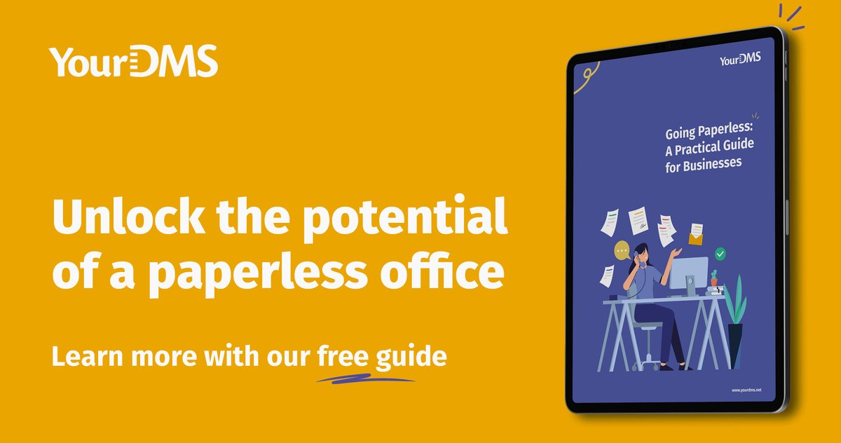 Say goodbye to paperwork and hello to a more efficient office! Our guide to going paperless has everything you need to make the transition. Reduce costs, improve collaboration, and go green. Download today! ⬇️
ow.ly/WYLs50OZkN0

#GoPaperless #DigitalTransformation