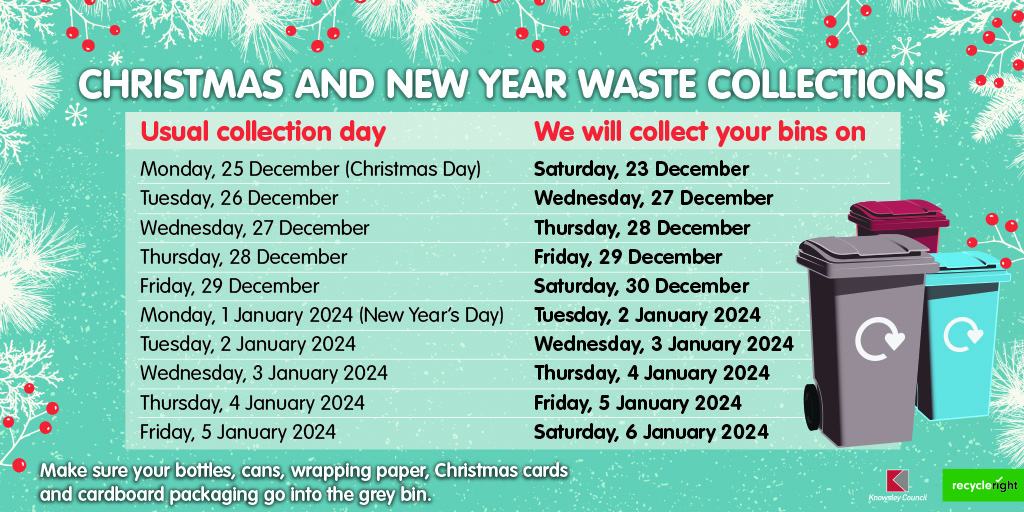 Remember there are changes to waste collections over the festive period orlo.uk/BTwzX
