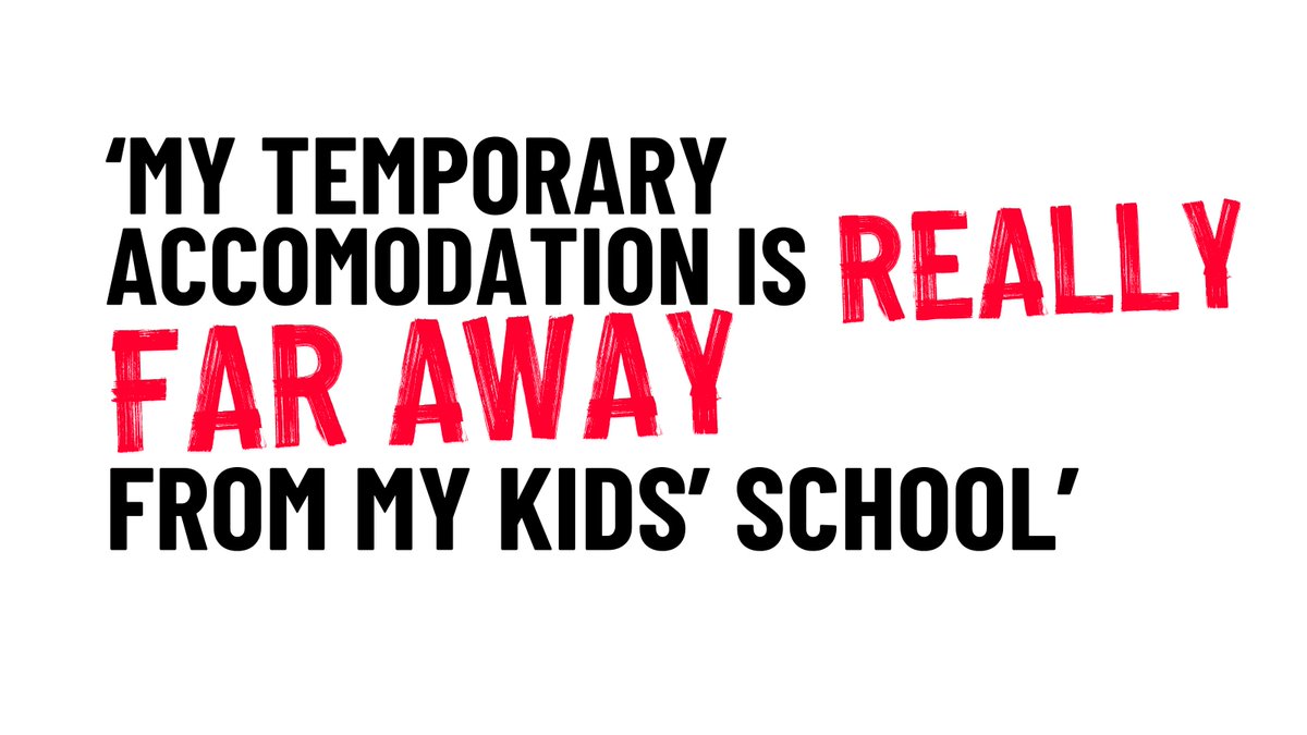 When the council gives you temporary accommodation, they should consider things like travel time to work and children's schools. ❗ You can challenge accommodation that isn't suitable. But make sure to accept the offer first, so the council keep helping: shltr.org.uk/ZffXD