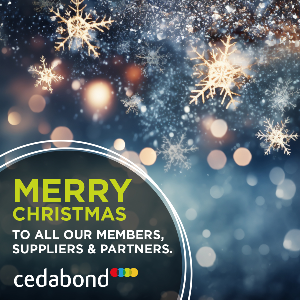The Cedabond team would like to wish you all a very Merry Christmas and we look forward to working with you in 2024.
