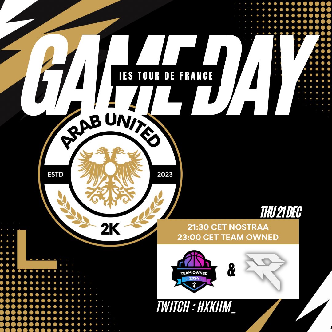 La dernière de l’année en <a href="/2K_IES/">International E-Sports (IES)</a> pour nos joueurs avant de partir en vacances 👊 
Objectif ? Finir en beauté 😎
On vous attend sur le stream de <a href="/HXKIIIM/">HXKIIM</a> début 21:30 ! 
#GOARA 🔱

twitch.tv/hxkiim_