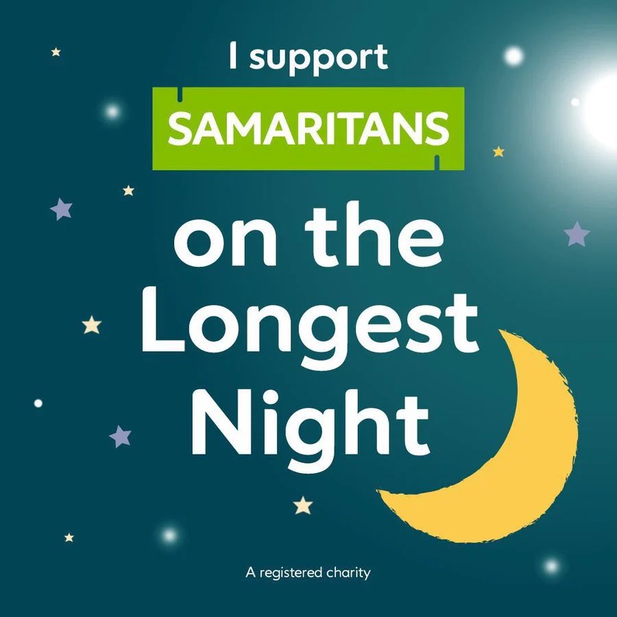 Feeling lonely or overwhelmed this #LongestNight? Samaritans are there to listen. Call anytime: 116 123 💚
In the previous <a href="/mea_bc/">Mid and East Antrim Borough Council</a> term I proposed a Motion commending the tireless work of Samaritans NI, so I am delighted to support #SamaritansLongestNight reach out &amp; let's talk🗣️
