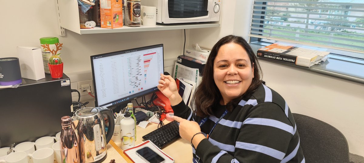 Christopher Hall (@haverhall) on Twitter photo The amazing Larissa using cytoBright from <a href="/SofieVanGassen/">Sofie Van Gassen</a>. Beautiful plot showing our machine specific fluorophore brightness. Best thing, if you have already done the SSM stuff a few years ago, you can use the same data here😁 github.com/saeyslab/CytoB… <a href="/BabrahamInst/">Babraham Institute</a> <a href="/Babraham_Flow/">Babraham Flow Cytometry Facility</a> The amazing Larissa using cytoBright from <a href="/SofieVanGassen/">Sofie Van Gassen</a>. Beautiful plot showing our machine specific fluorophore brightness. Best thing, if you have already done the SSM stuff a few years ago, you can use the same data here😁 github.com/saeyslab/CytoB… <a href="/BabrahamInst/">Babraham Institute</a> <a href="/Babraham_Flow/">Babraham Flow Cytometry Facility</a>
