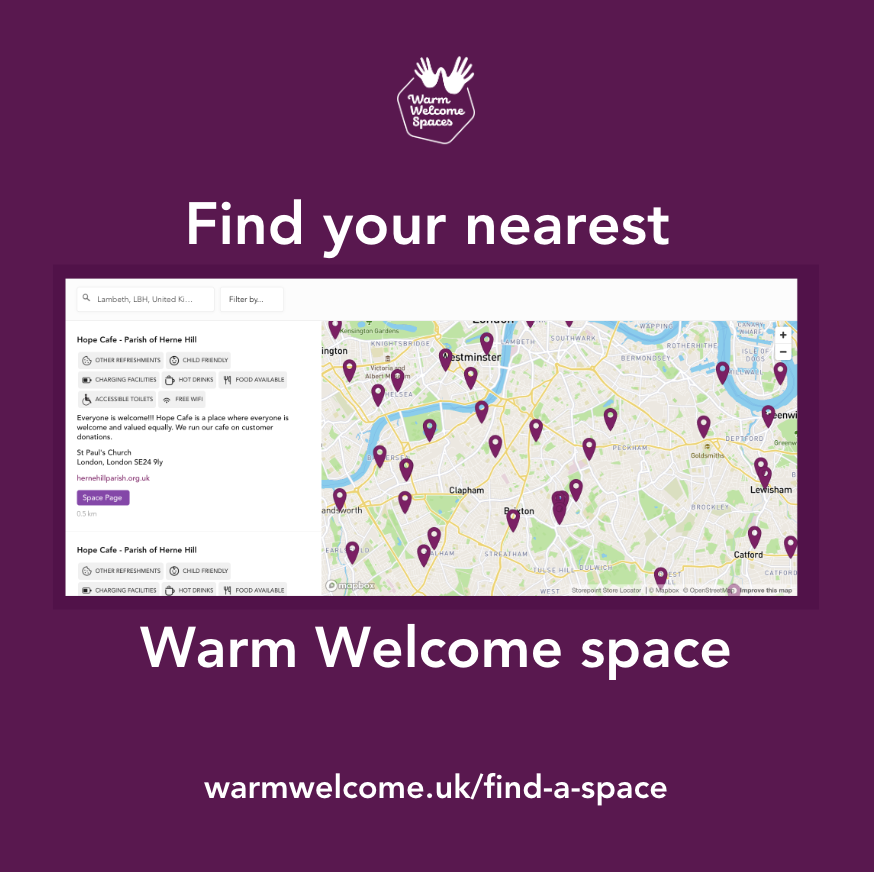 At the Warm Welcome Campaign we're dedicated to transforming poverty and isolation into warmth and connection through Warm and Welcoming local spaces. And it's not too late to find your nearest #WarmWelcomeSpace in your local area. Simply head to warmwelcome.uk/find-a-space
