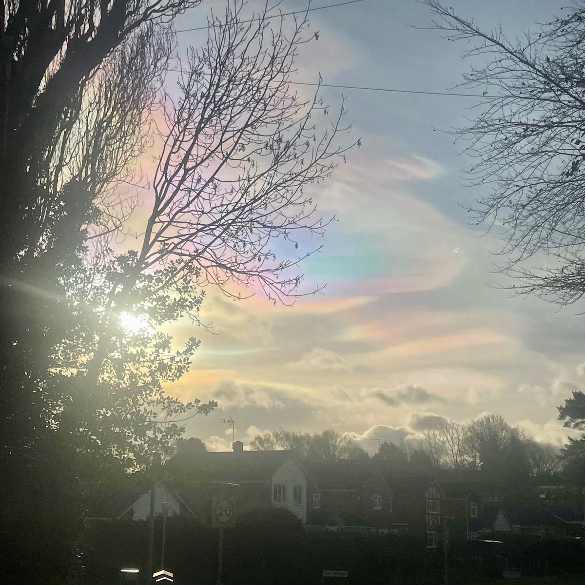 Sunning #nacrous rainbow clouds ☁️ ❄️ 🌈