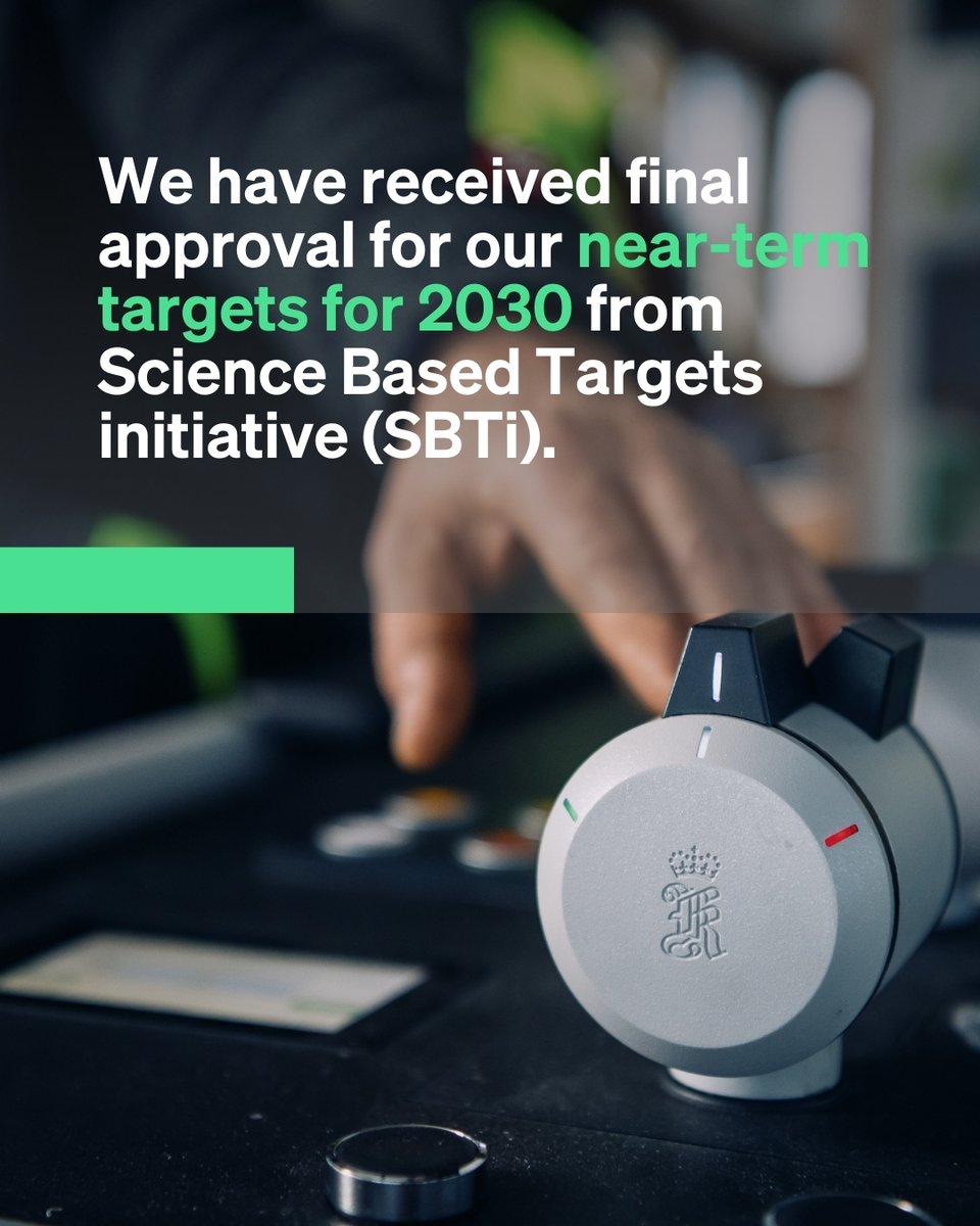 We have received final approval for near-term targets for 2030 from @sciencetargets ✅ Important recognition of our effort to contribute to reducing #greenhousegas emissions, as well as emissions from our #valuechain.
Click here for more: brnw.ch/21wFvm0 
#SupplyChange