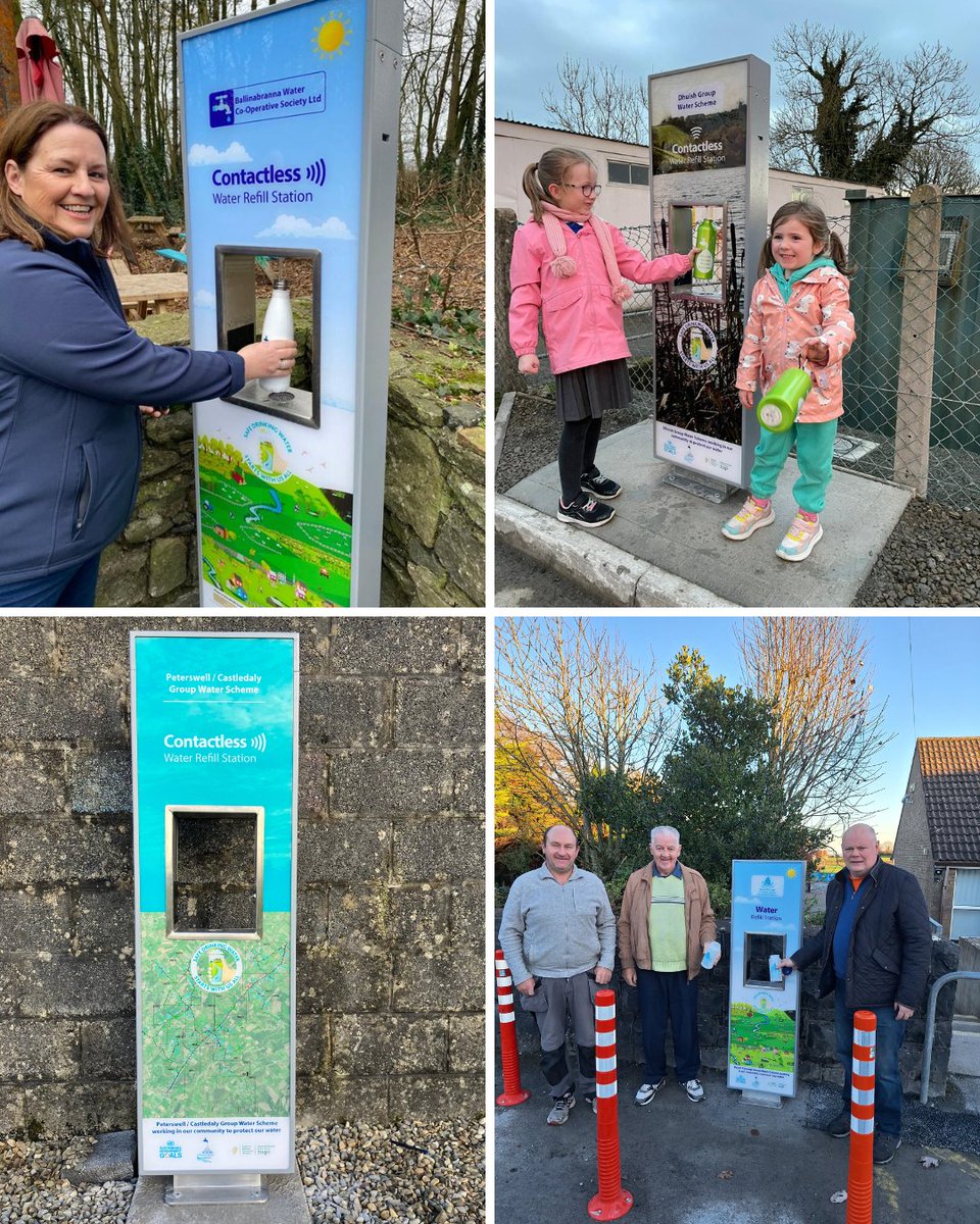 Over 30 drinking water refill stations have now been installed by group water schemes around the country. The stations grant public access to drinking water, help Ireland achieve its sustainable development goals and reduce dependency on single-use plastics. Well done to all!