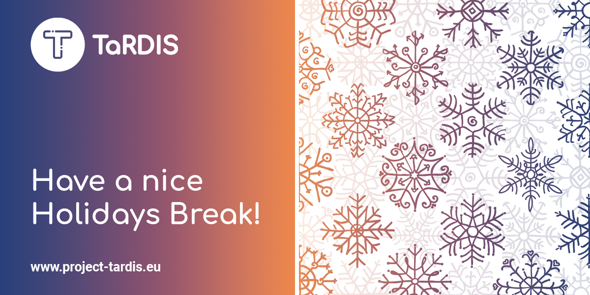 🎉 TaRDIS wishes its partners, collaborators and friends a very very joyous festive season! 🎊🪅

🌅 Disconnect, recharge, reflect and come back with great spirits in 2024! 🎇