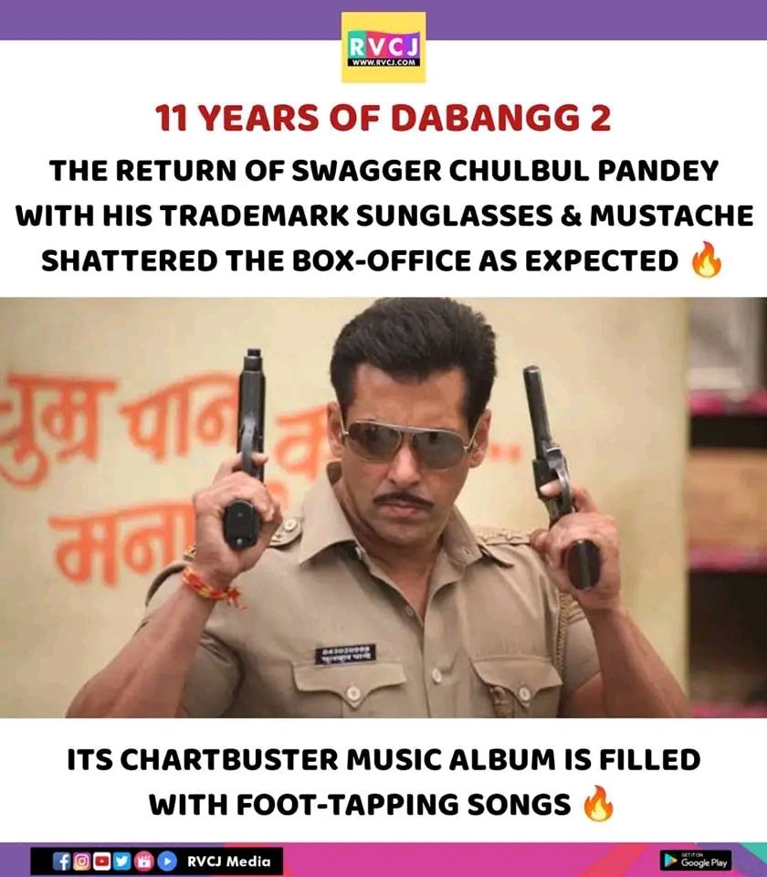 11 years of Dabangg 2

#rvcjmovies #rvcj #salmankhan  #dabangg2