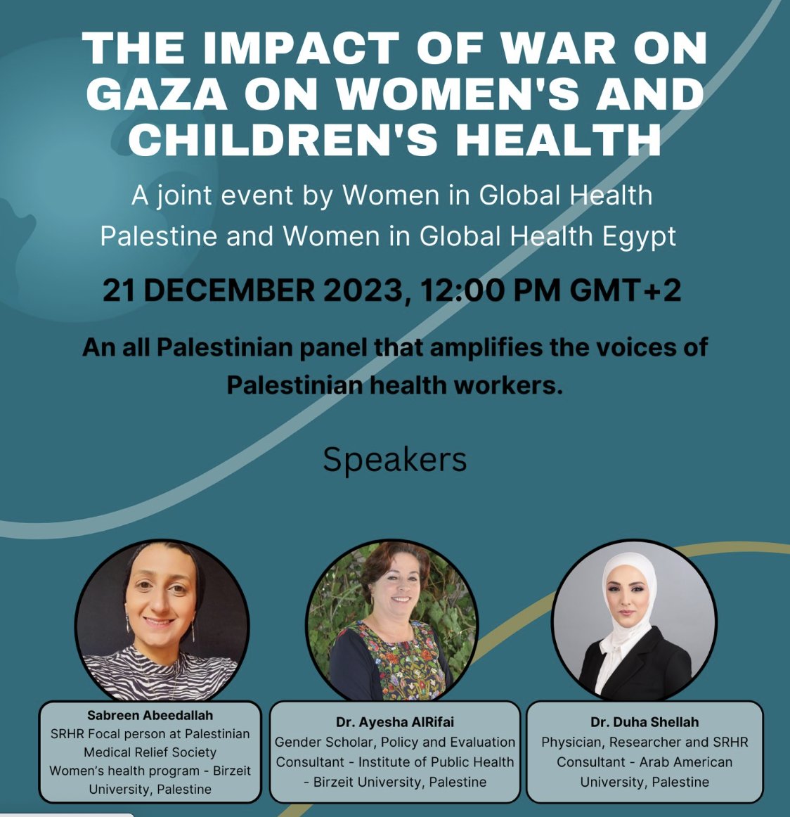Just hearing great webinar by @womeninGH on effect of #Gaza_War on women & children Health services barely exist Only one crucial area - #immunization For past 2 months, there has been NO vaccination or preventive care services for mothers & newborns #PermanentCeaseFireNow