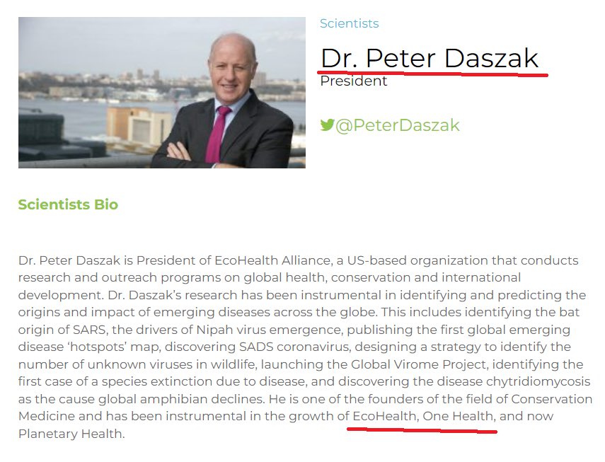 Can I insinuate 🦠 being deliberate? Or will I get suspended again?

Or that the lab “leak” teaser is meant to provide a consolation prize to their initial plan to blame it on “climate change”?

#EcoHealth
#PlanetaryHealth
#OneHealth
#Daszak