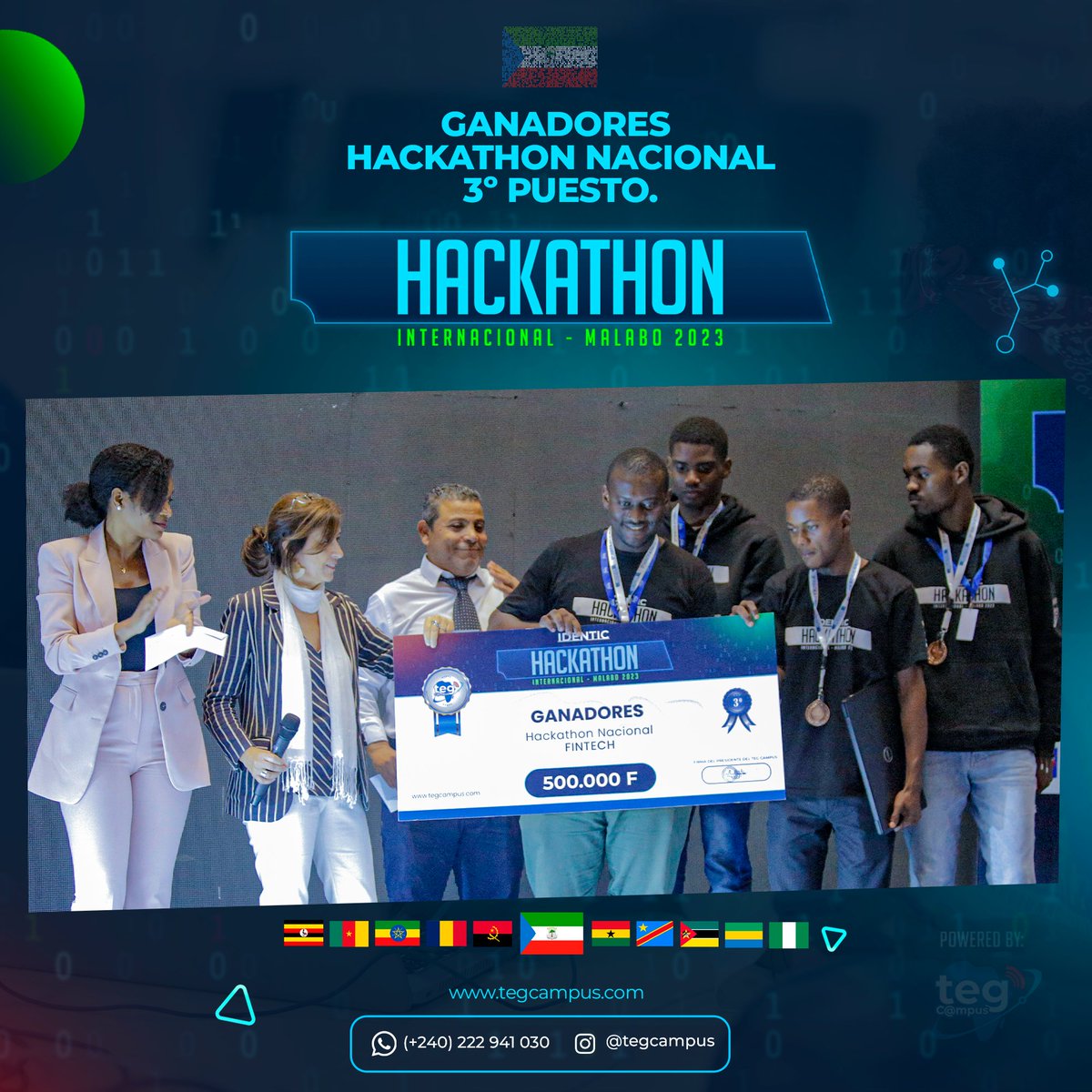 Ganadores de la modalidad "HACKATHON NACIONAL"