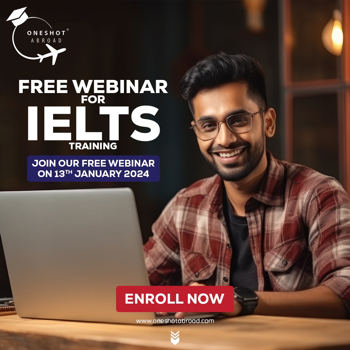 Free! Free! Free!
IELTS Webinar at your Fingertips!
Date: 13th January 2024.
Enroll Now on the link (Link also in bio)
forms.gle/1zvuJM8huAazWK…
#studyielts #studyabroad  #expertcounsellor #ielts #free #freewebinar #freewebinarielts #january #indianstudents #ieltstraining #student