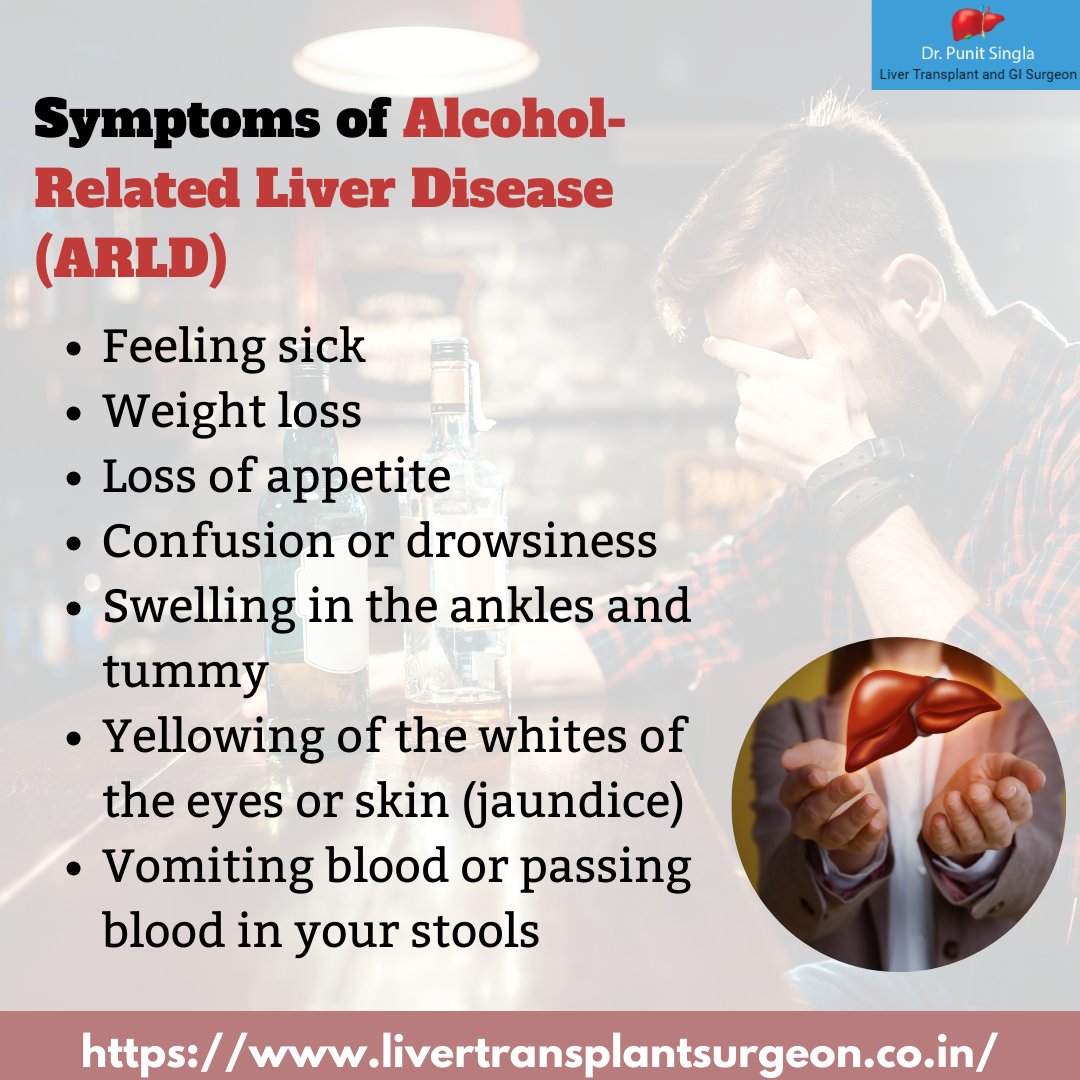 Symptoms of Alcohol-Related Liver Disease (ARLD)

#punitsingla #livertransplantsurgeron #liversurgeon #liverdoctor #alcoholliverdisease #liverdisease #symptomsofalcholliverdisease #liverdiseasetreatment