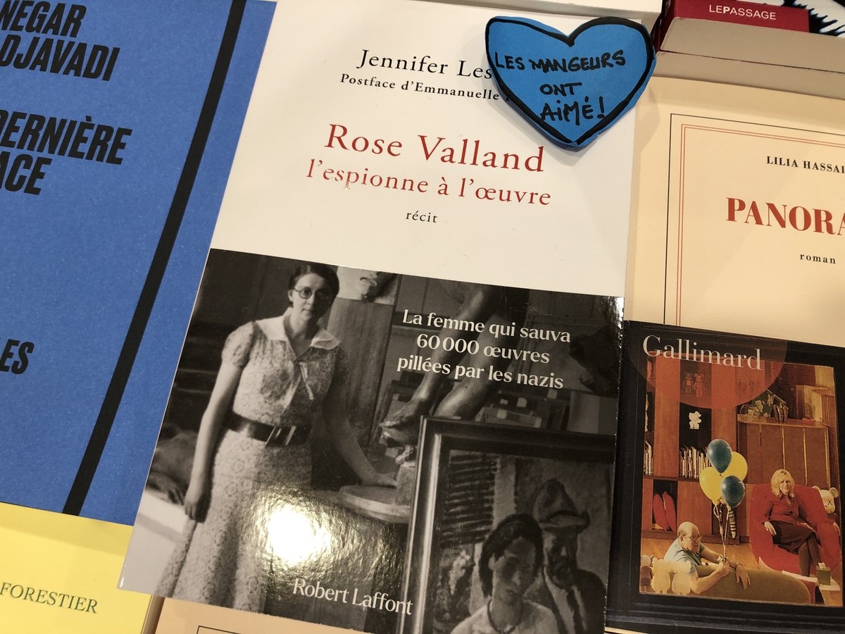 Reconnaissance infinie envers les libraires qui ont porté haut mon récit sur Rose Valland, avec un ❤️particulier pour Les Mangeurs d'étoiles (Lyon 9). Merci à eux, et aux lecteurs qui ont répondu nombreux ! 🌹cc @robert_laffont