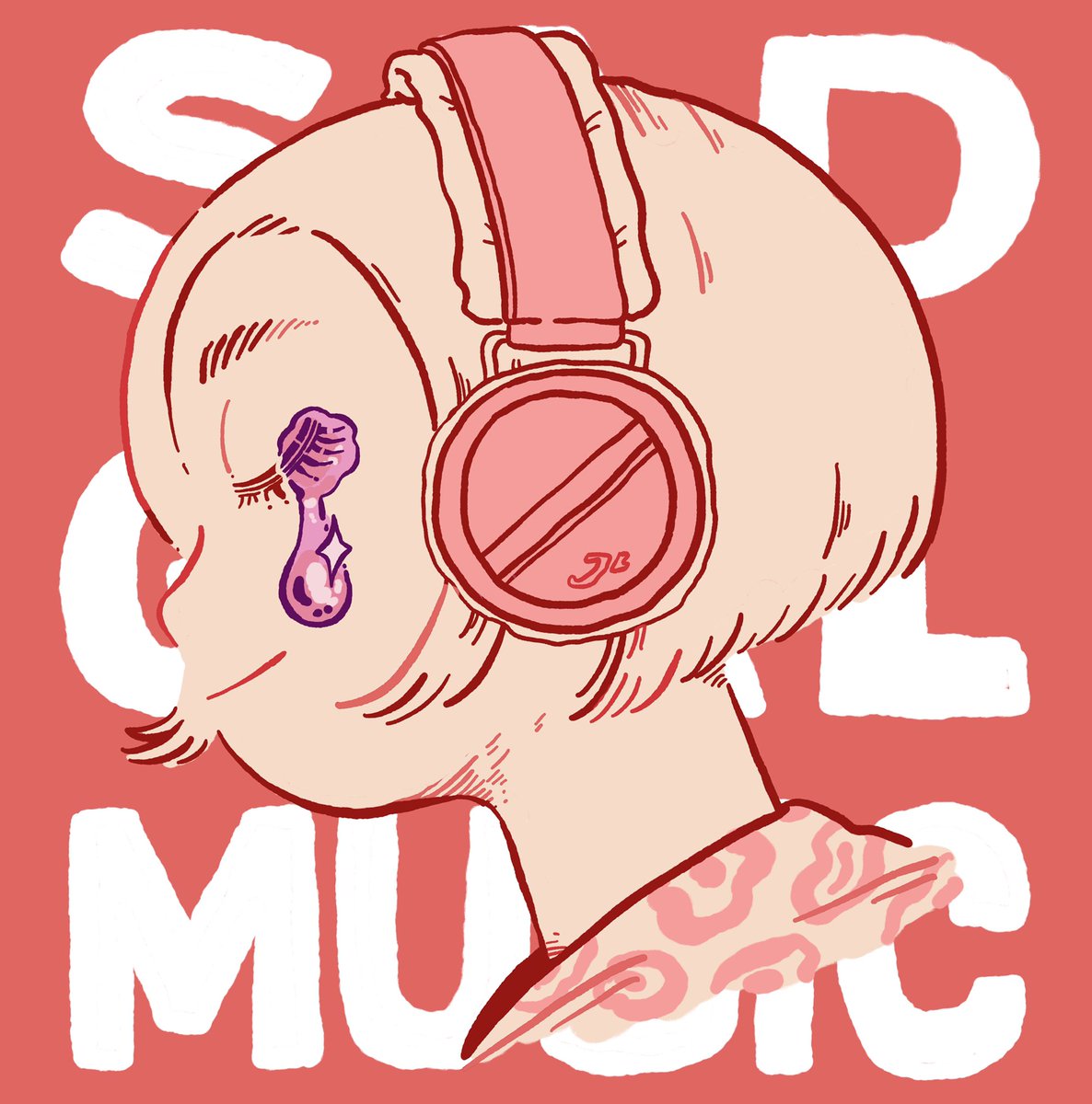 「I love me some sad girl music so I made 」|Luchie 🍳のイラスト