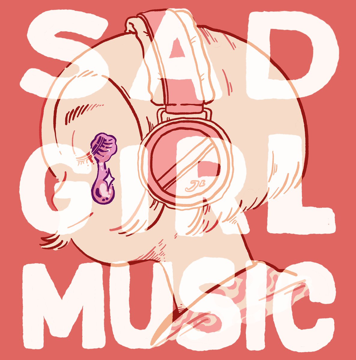 「I love me some sad girl music so I made 」|Luchie 🍳のイラスト