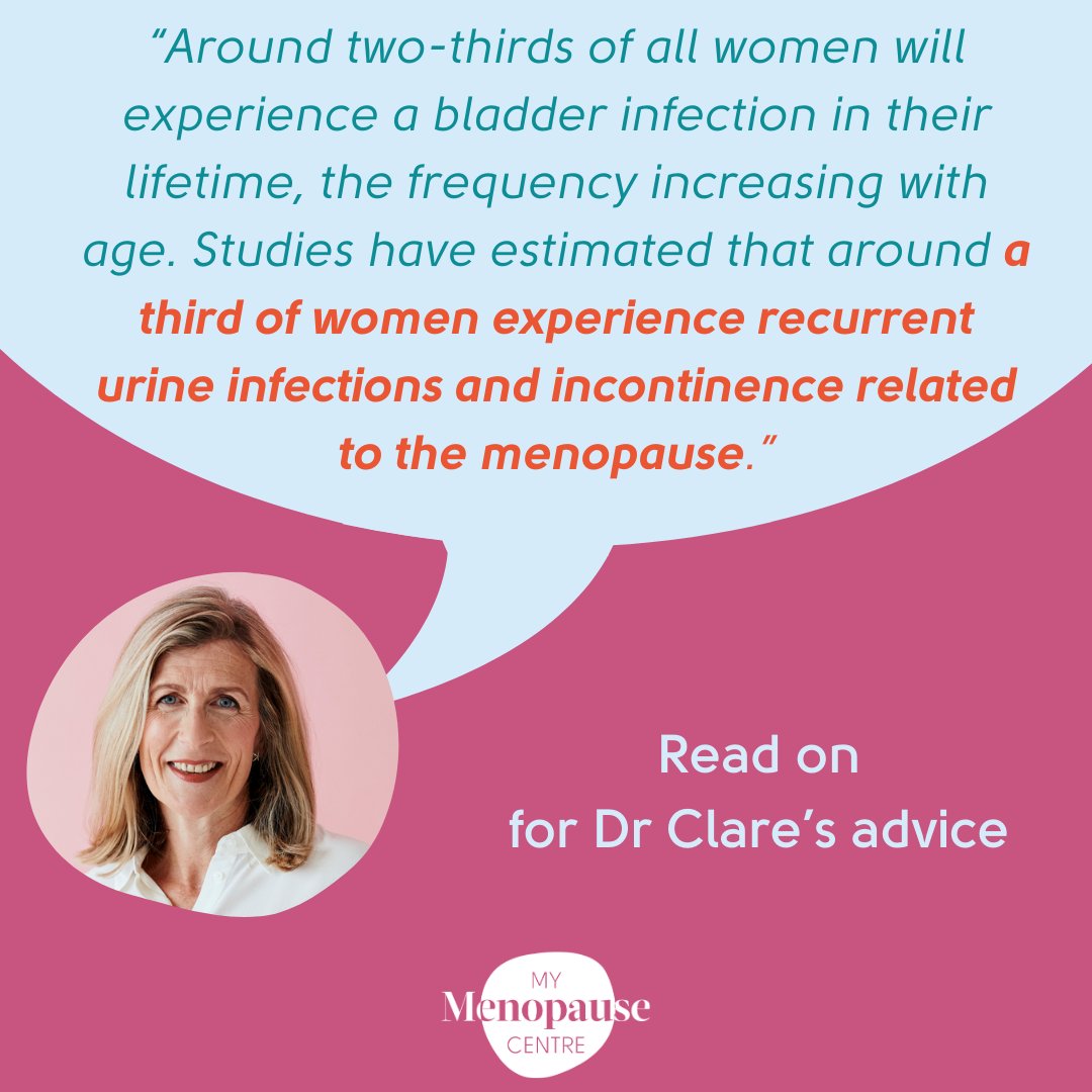 UTIs are experienced by many women in the menopause transition. It's important symptoms are recognised as being associated with low oestrogen so appropriate treatment can be given. If you'd like to know more, read this article by Dr Clare: 👉hubs.ly/Q02dyxHL0