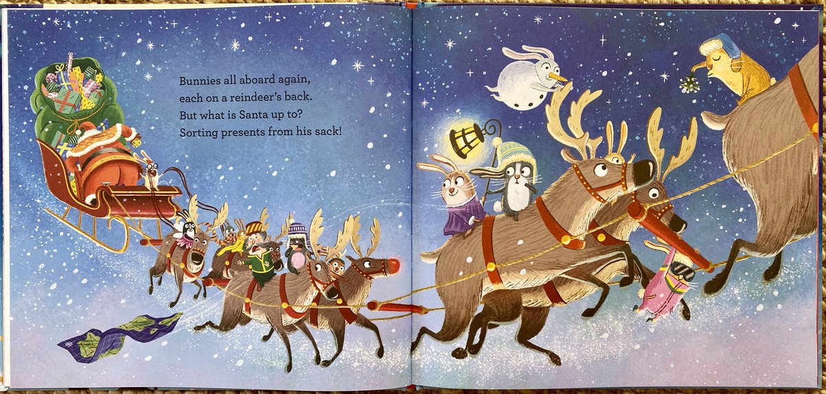 Sharing festive reads throughout Dec. Day 21; Sunnytown’s vehicle-loving bunnies star in a Yuletide sleigh ride you'll never forget! Super-charged Christmas craziness, rollicking rhymes and action-packed artwork @PhilipArdagh @BenMMantle @WalkerBooksUK awordaboutbooks.com/blog/bunnies-i…