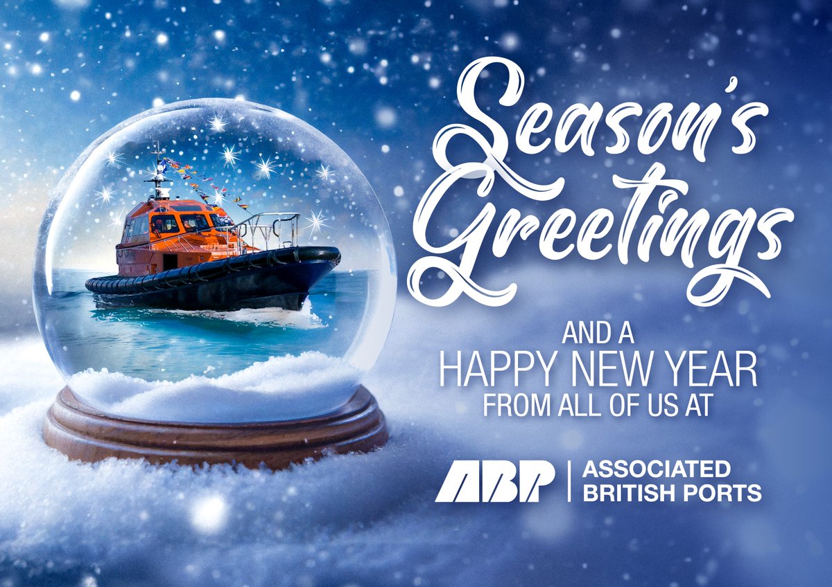 Season's Greetings and Happy New Year from all of us at ABP Humber 🌊💫⚓️ #Humber #KeepingBritainTrading #Immingham #Grimsby #Hull #Goole