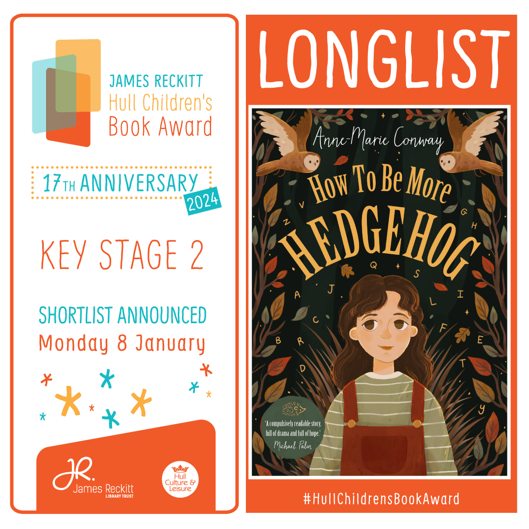 Today we will be hearing about Lily, and her inspirational story in 'How to be More Hedgehog' @publishinguclan by the brilliant @jrlthull KS2 Hull Children's Book Award longlisted author @amconway_author #jamesreckitt #hullchildrensbookaward