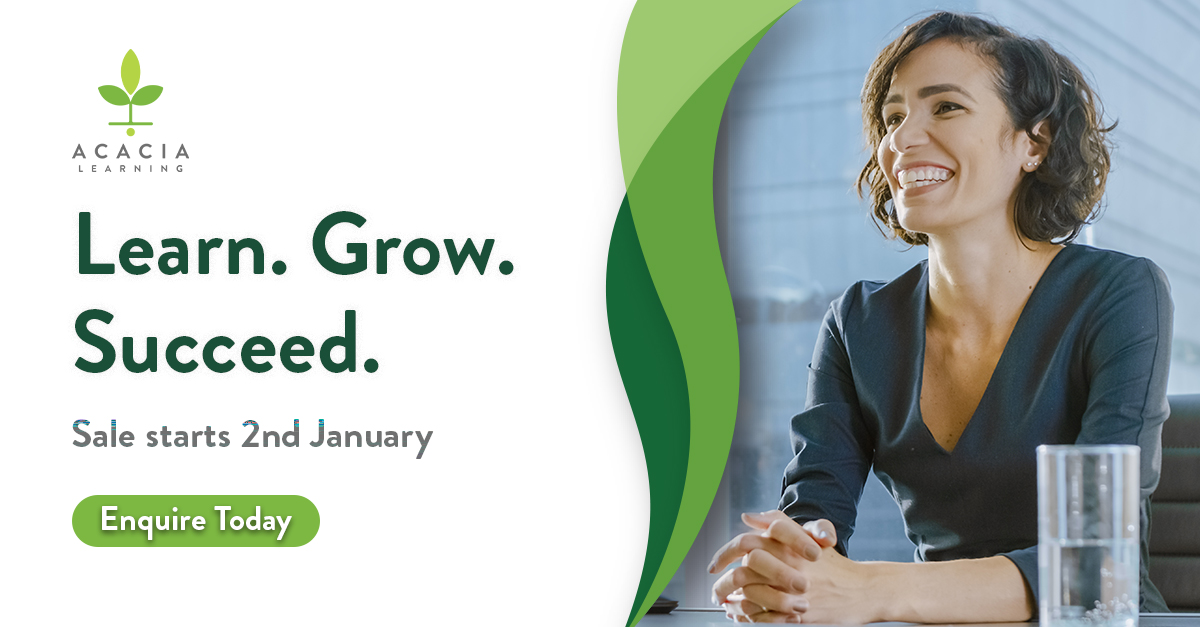 Learn, grow and succeed in 2024 by enrolling on one of our globally recognised qualifications 🌏 Our new year sale starts on 2nd January, ensure you don't miss out on our exclusive discount. #AcaciaLearning #OnlineLearning #CIPD #HR #BusinessManagement #Sale #Discount